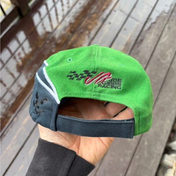 NASCAR interstate batteries #18 bobby labonte hat green adjustable - Picture 3 of 7